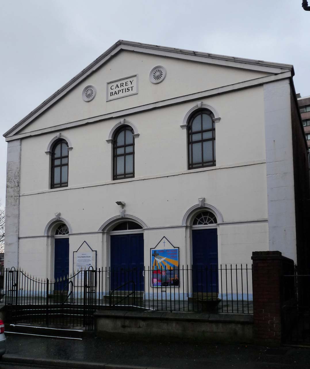 Carey Baptist Church, Preston. Photograph supplied by and  of Mike Berrell