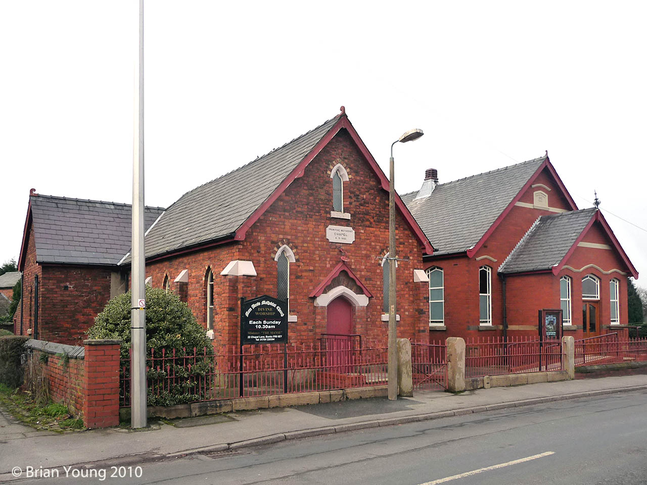 Mere Brow Methodist Church, Photograph supplied by and  of Brian Young